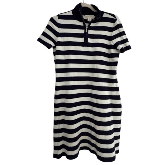 Cynthia Rowley  Blue and White Navy and White Striped Knit Dress  Small - Picture 1 of 3